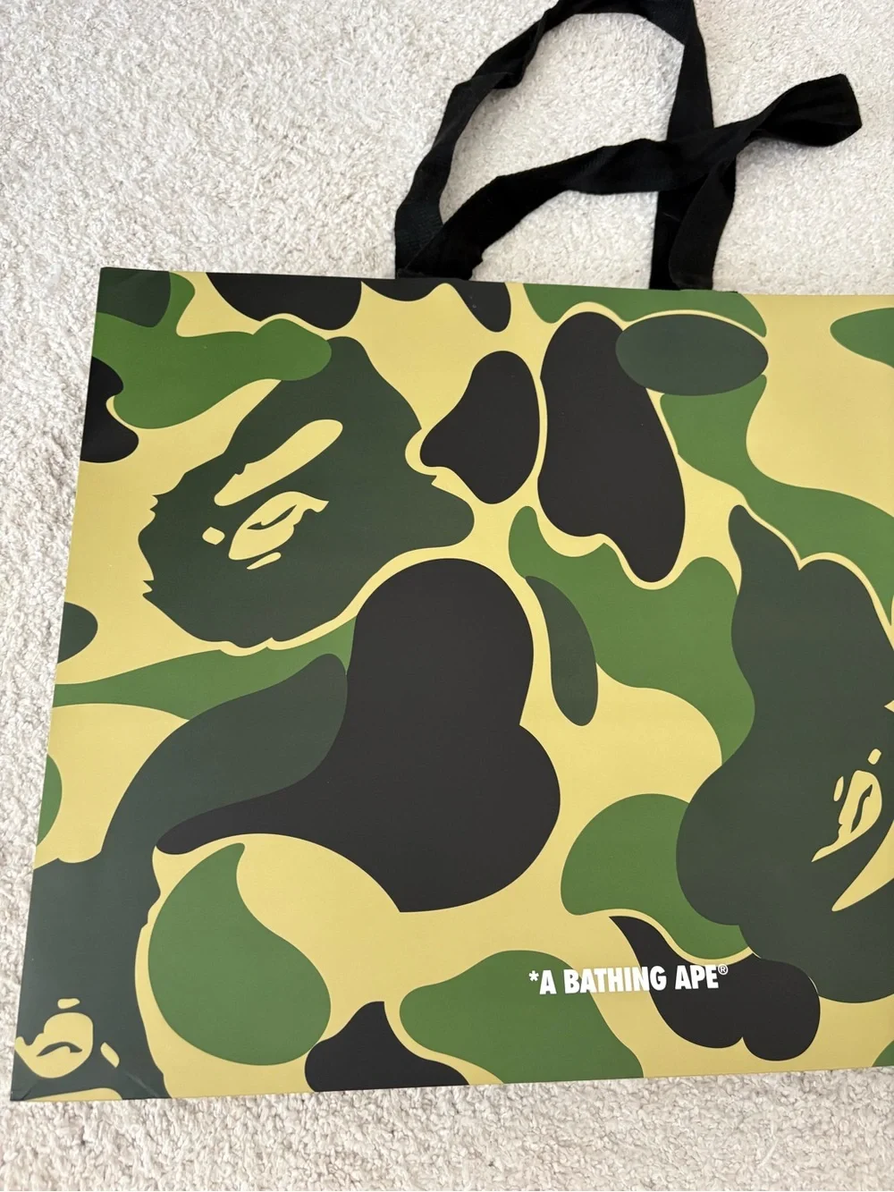 BAPE ape Camouflage Gift Shopping Bag - Green Camo - Picture 6 of 12